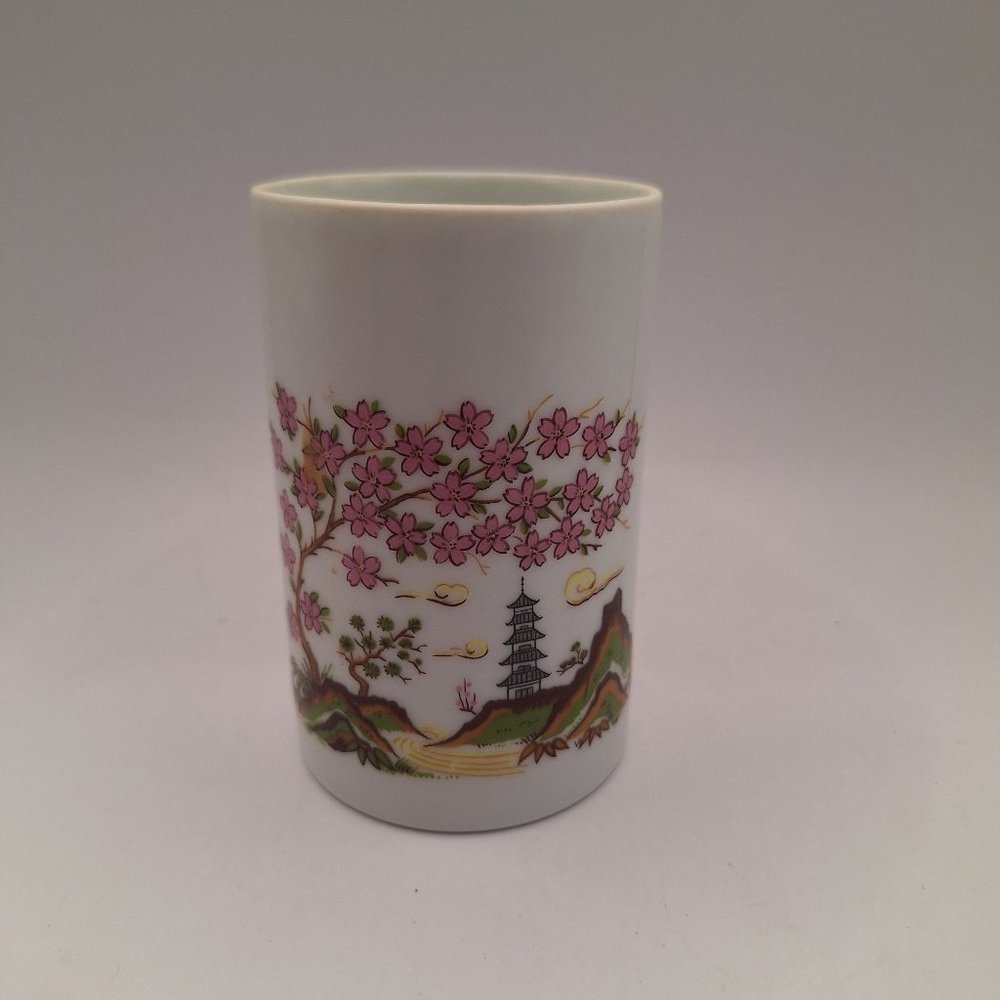 ANDRE RICHARD PORCELAIN VASE CHERRY BLOSSOM 4.25"